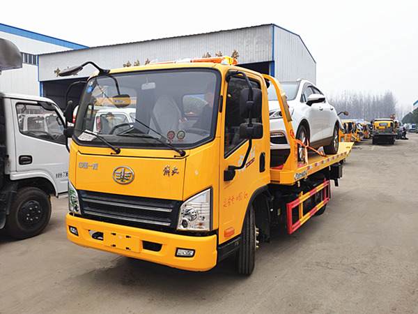 解放虎V藍牌一拖二清障車