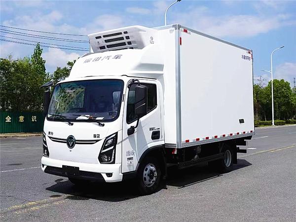 福田奧鈴智藍(lán)純電冷藏車(chē)